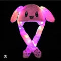 LED Rabbit Moving Ear Muff Hat Plush Cap For Kids Rabbit Earmuff Soft Warm Plush Cap for Kids | Cute Winter Hat for Boys & Girls Stuffed Toy Random Color TikTok Tranding Earmuff