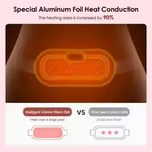 Electric Heating Pad Menstrual Cramp Massager Belt Women Period Care Hot Compress Device Vibration Abdominal Ulter Warmer Belt
