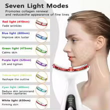 Neck Facial Lifting Device EMS Microcurrent LED Photon Therapy Vibration Face Massager Anti Wrinkles Tightening Skin Care Tools