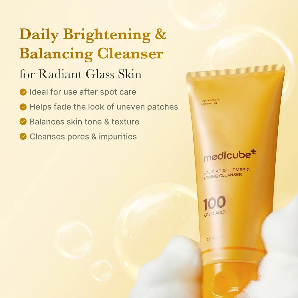 Medicube Kojic Acid Turmeric Toning Whip Cleanser